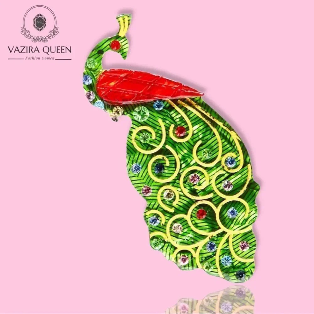 VQ Peacock Brooch
